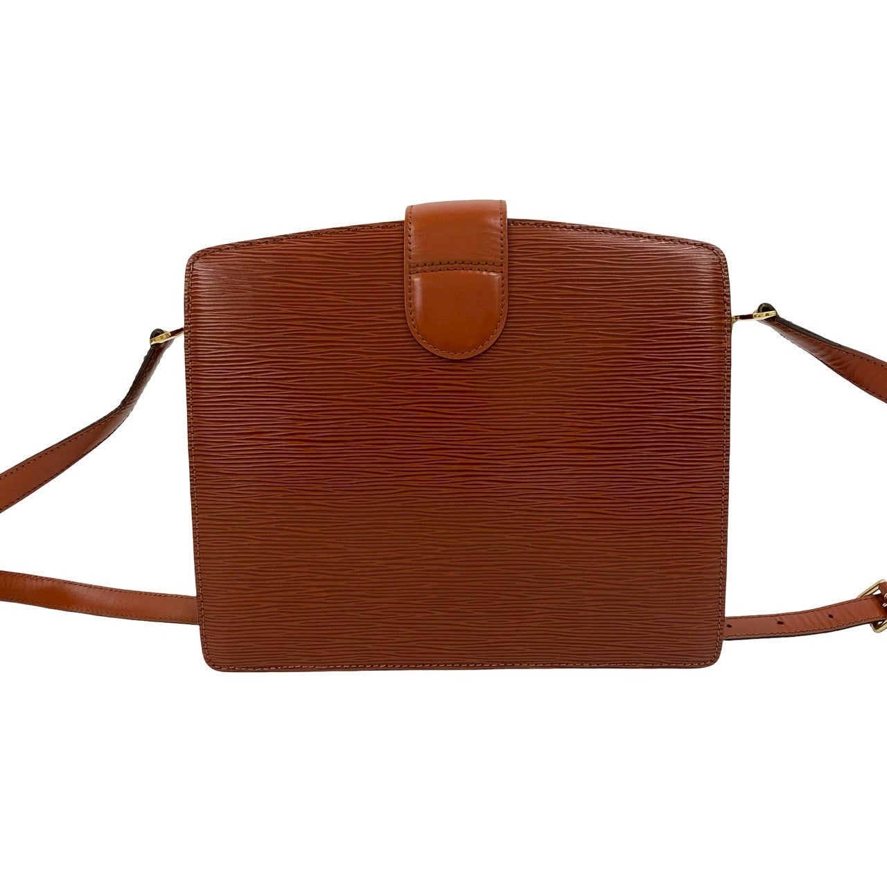 LOUIS VUITTON Shoulder Bag leather Brown Epi Capuchin