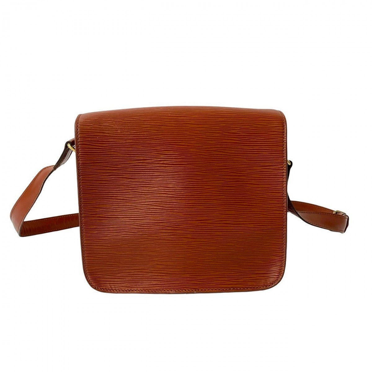 LOUIS VUITTON Shoulder Bag Epi Leather Brown Epi Cartouchiere