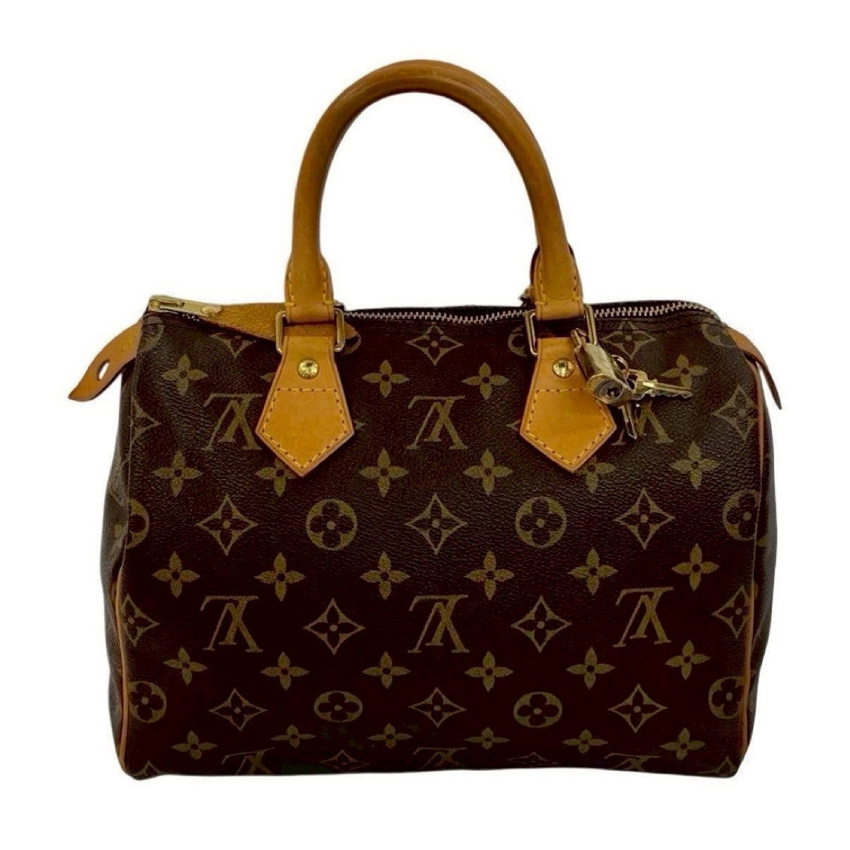 LOUIS VUITTON Handbag leather Brown Monogram