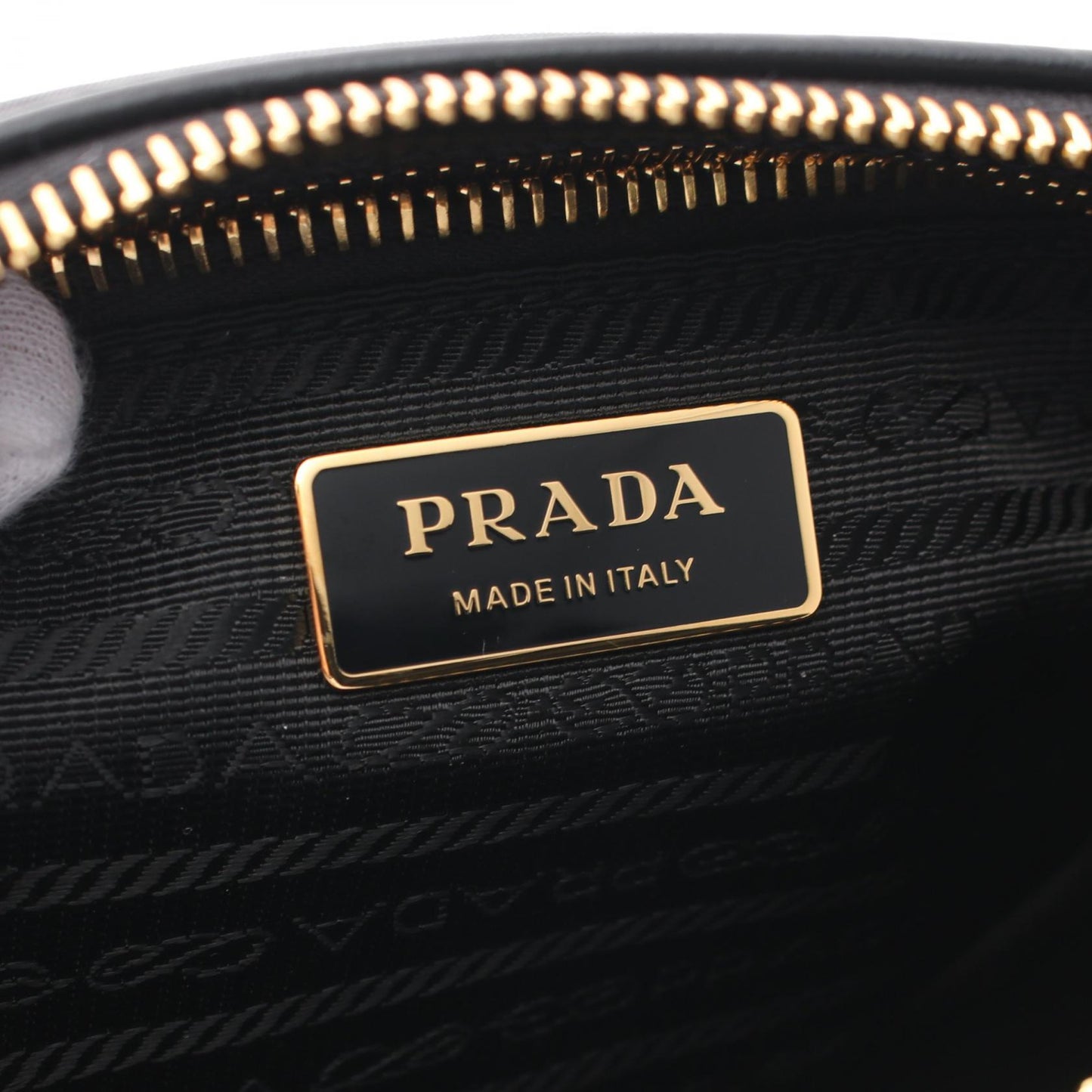Prada TESSUTO?VITELLO Nylon Leather Shoulder Bag