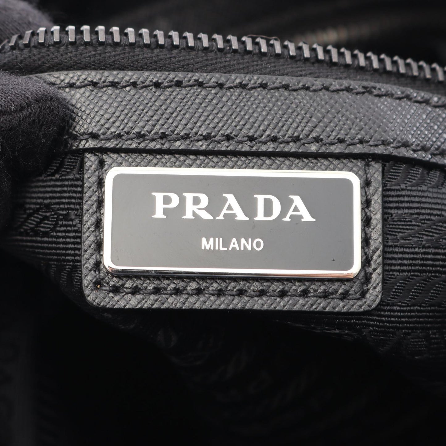 Prada TESSUTO + SAFFI Nylon Saffiano Leather Shoulder Bag