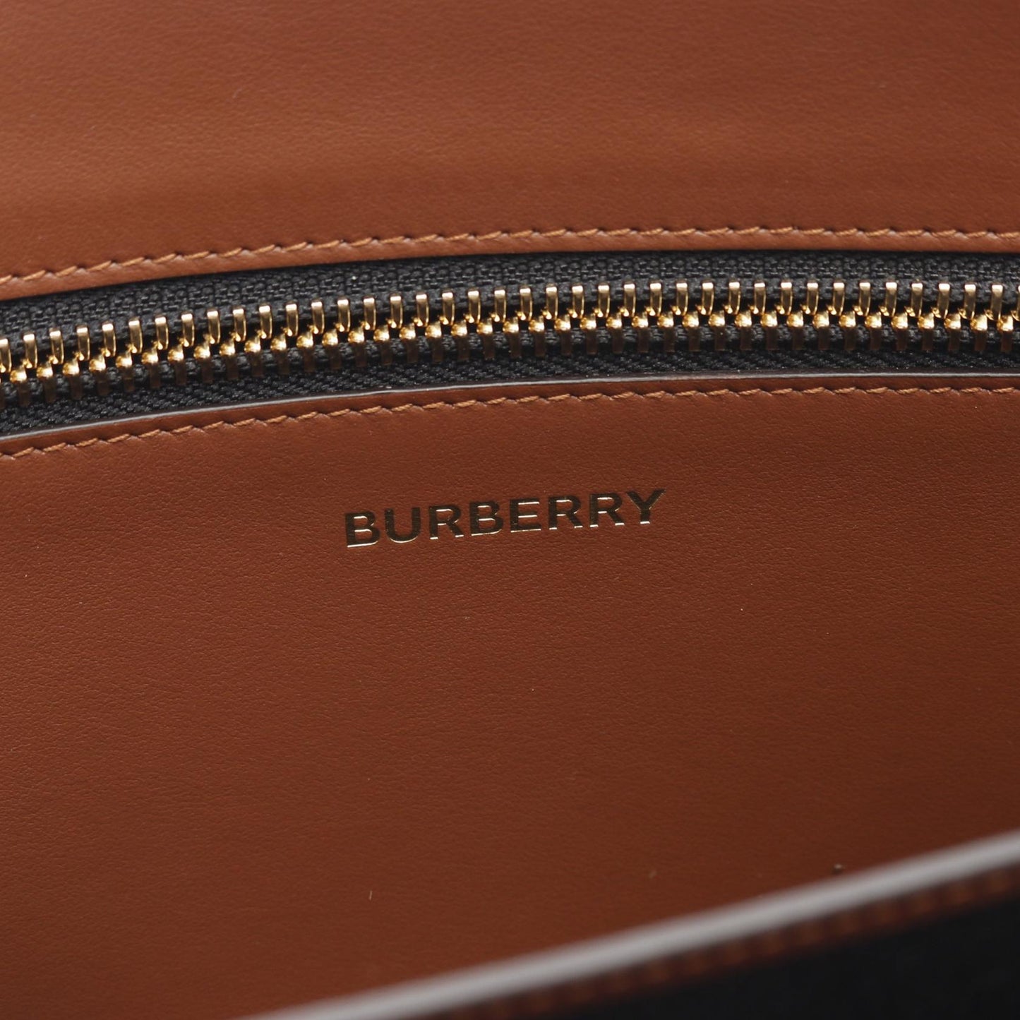 Burberry TB Monogram PVC Coated Canvas Leather Clutch Bag