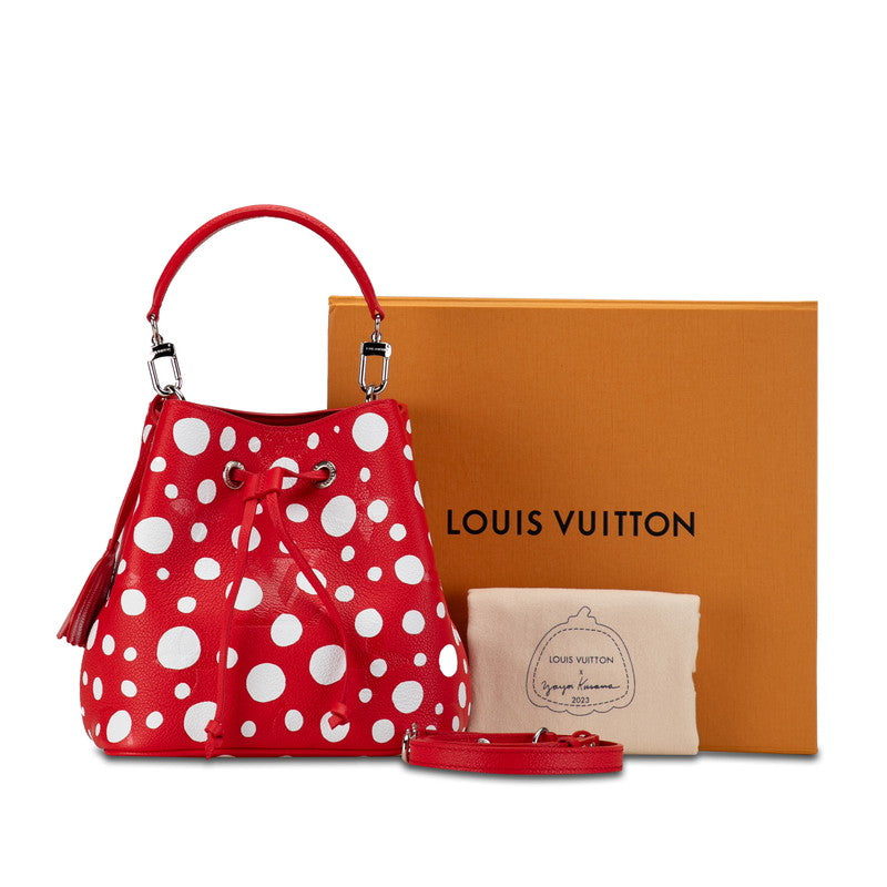 Louis Vuitton LVYK Monogram Implant Neonooe BB Japan Limited Model Handbag Shoulder Bag 2WAY M46413 Red White Leather Louis Vuitton