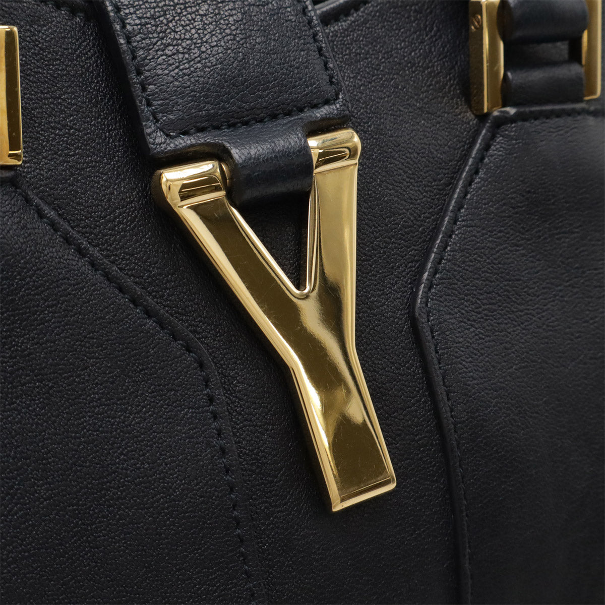 Saint Laurent Y Line Leather 2way Handbag