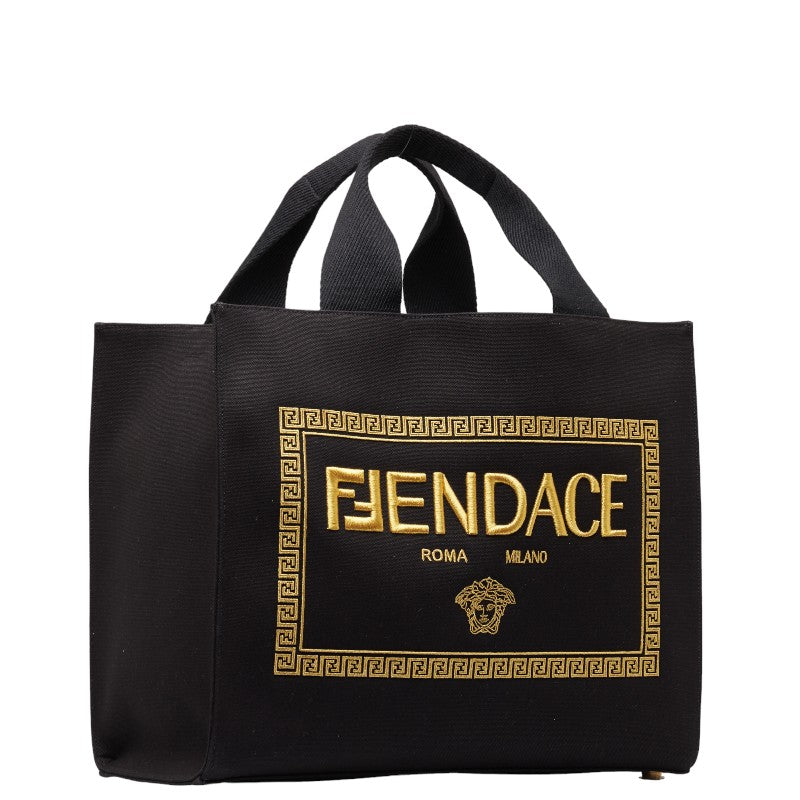 Fendi Canvas Leather Shoulder Bag