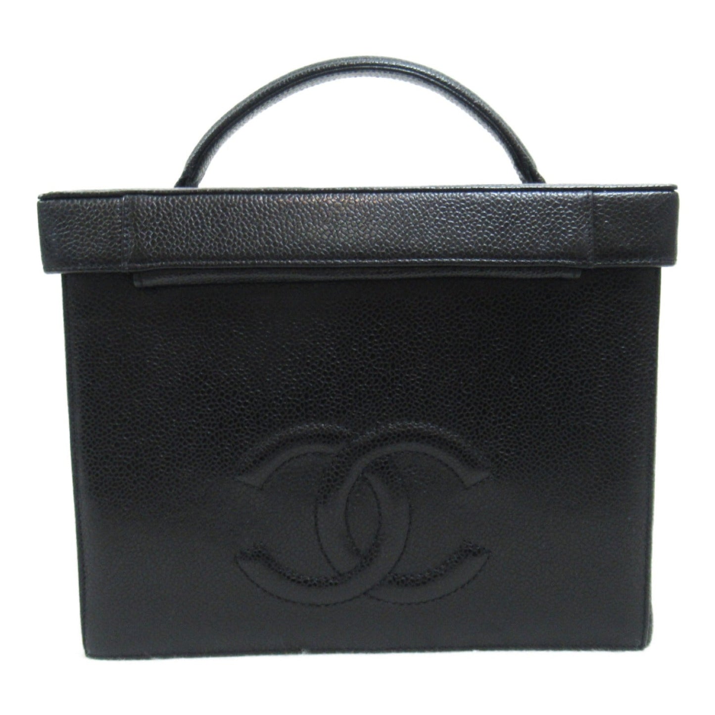Chanel Chanel Vanity 2w Shoulder Bag Caviar S Black A01999