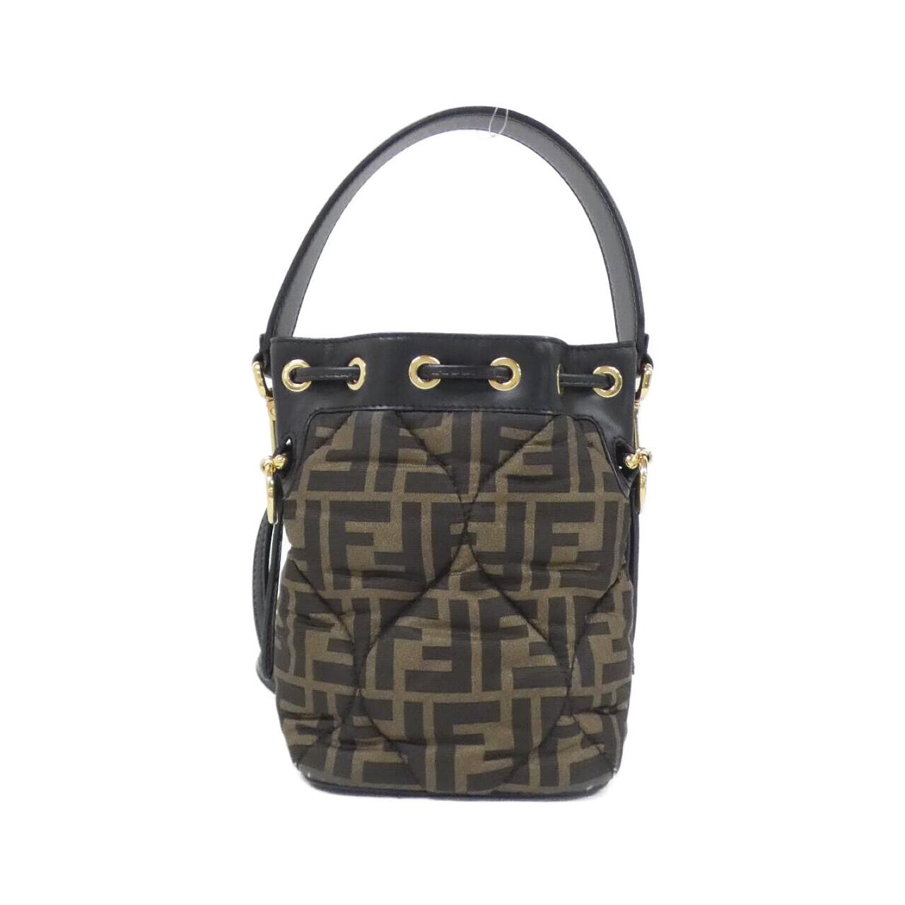 Fendi Micro Baguette Lambskin Lamb Fur Shoulder Bag
