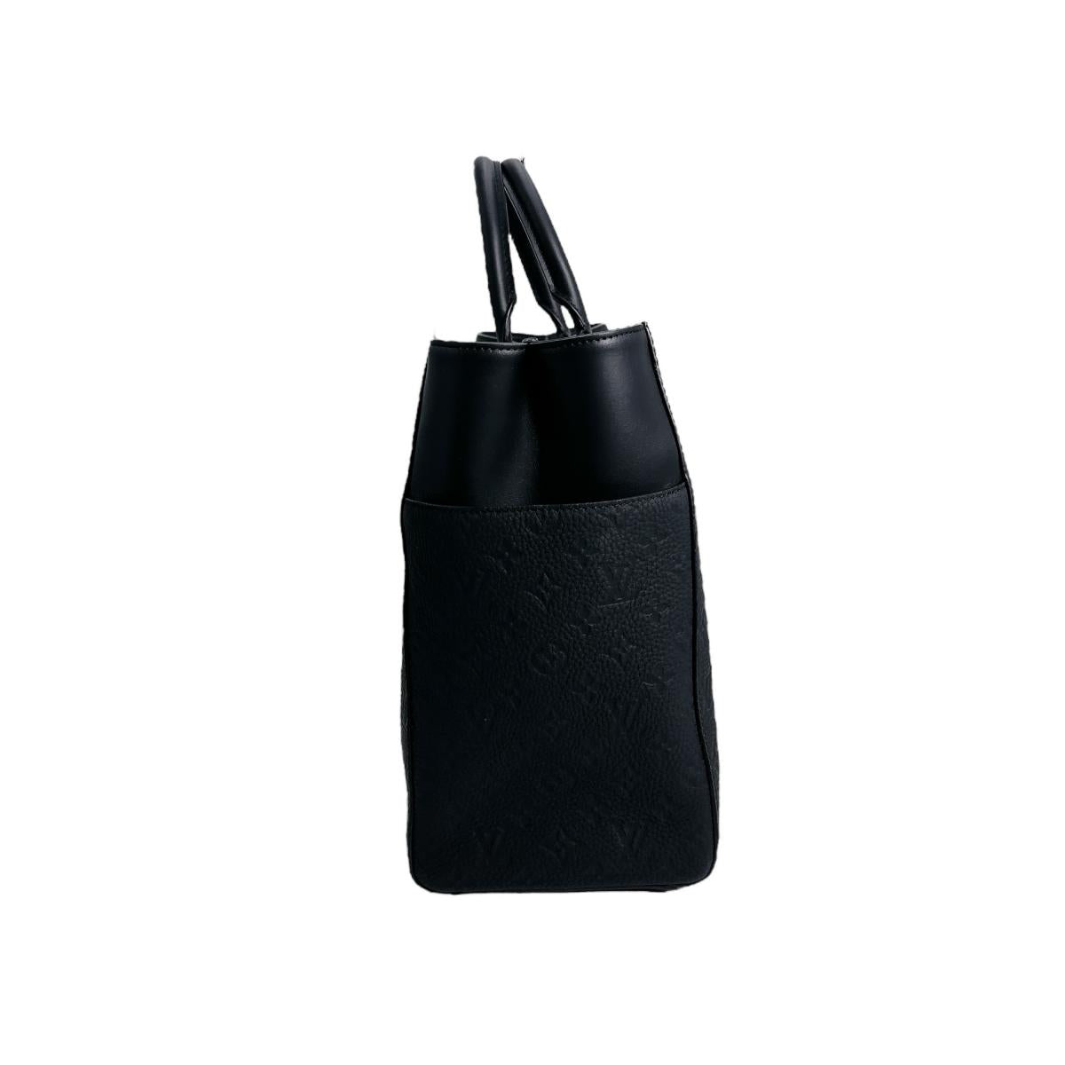 Luxury Women's Tote Bag | LOUIS VUITTON Handbag Cowhide black Taurillon Clemence Monogram Sac Plat