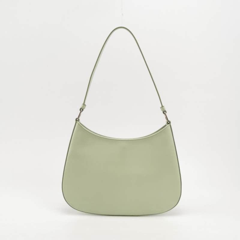 Prada Cleo Green Smooth Leather Shoulder Bag