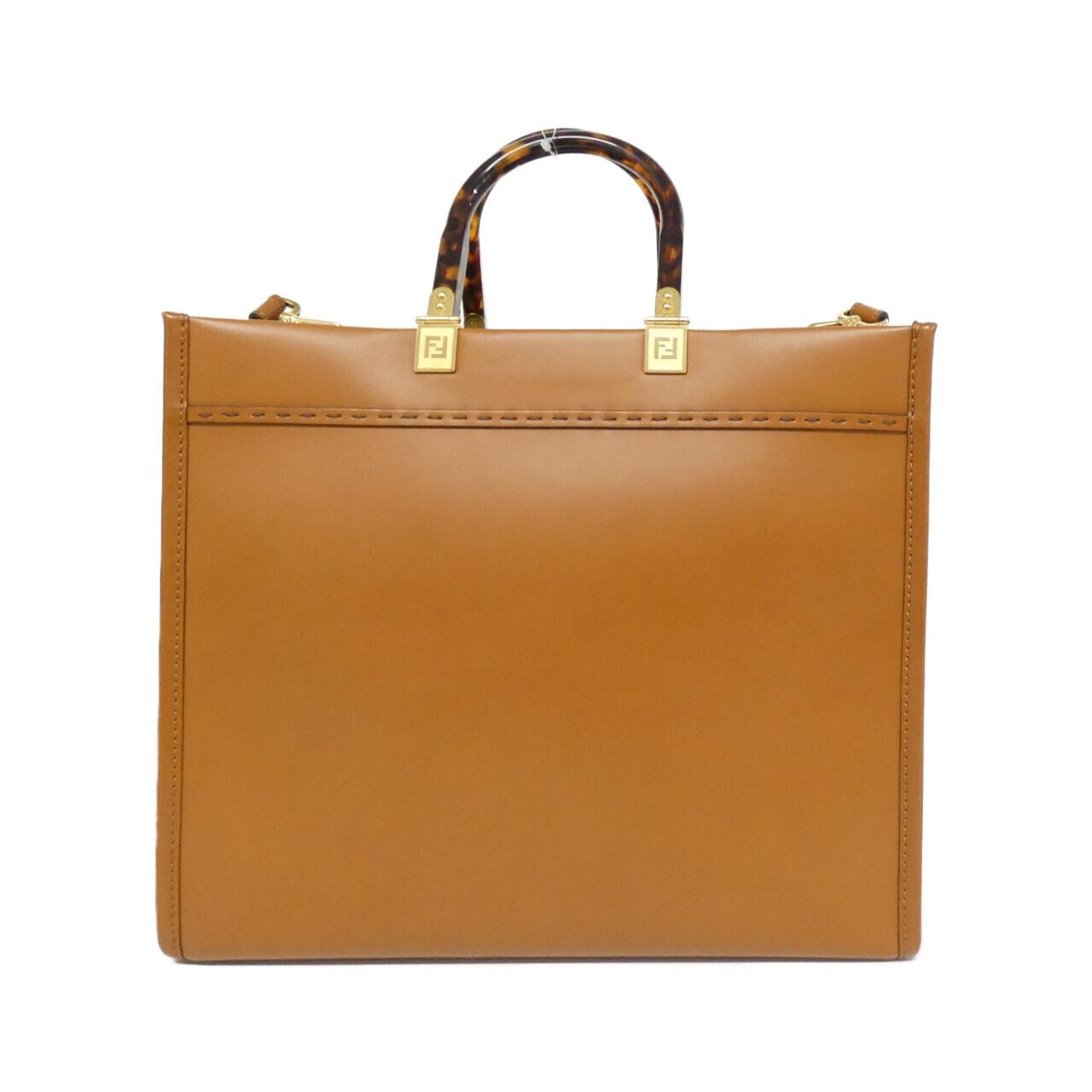 Fendi Pequin PVC Leather Shoulder Bag