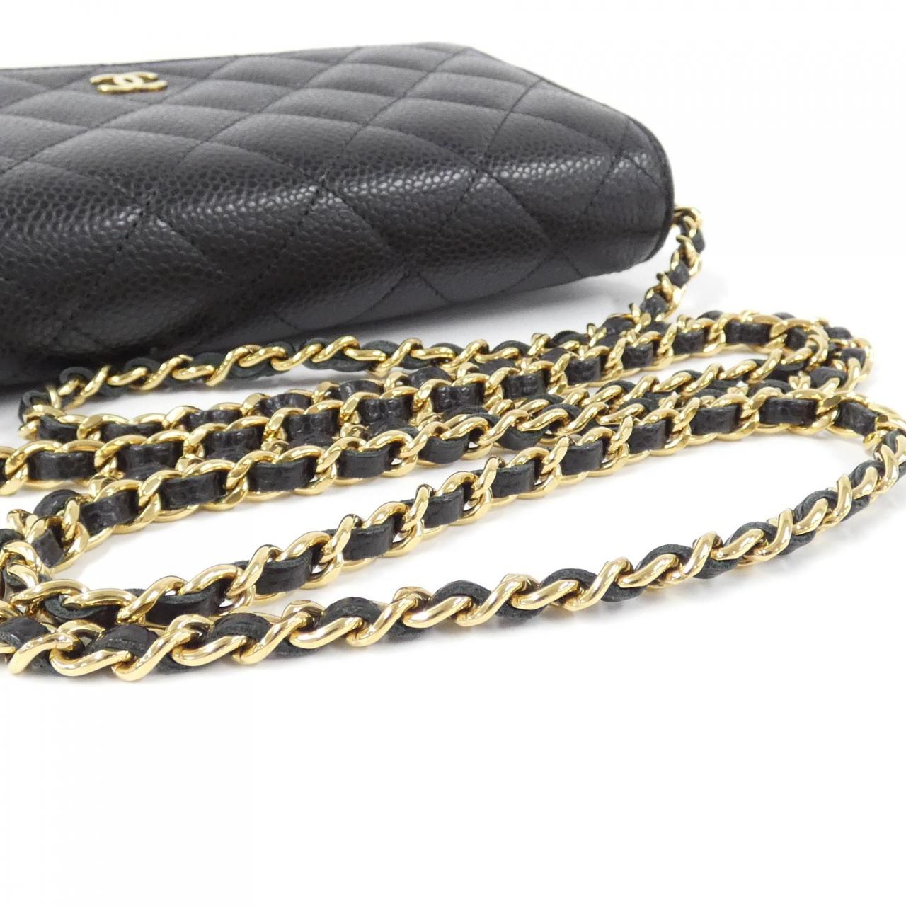 Chanel Timeless Classic Caviar Skin Wallet on Chain