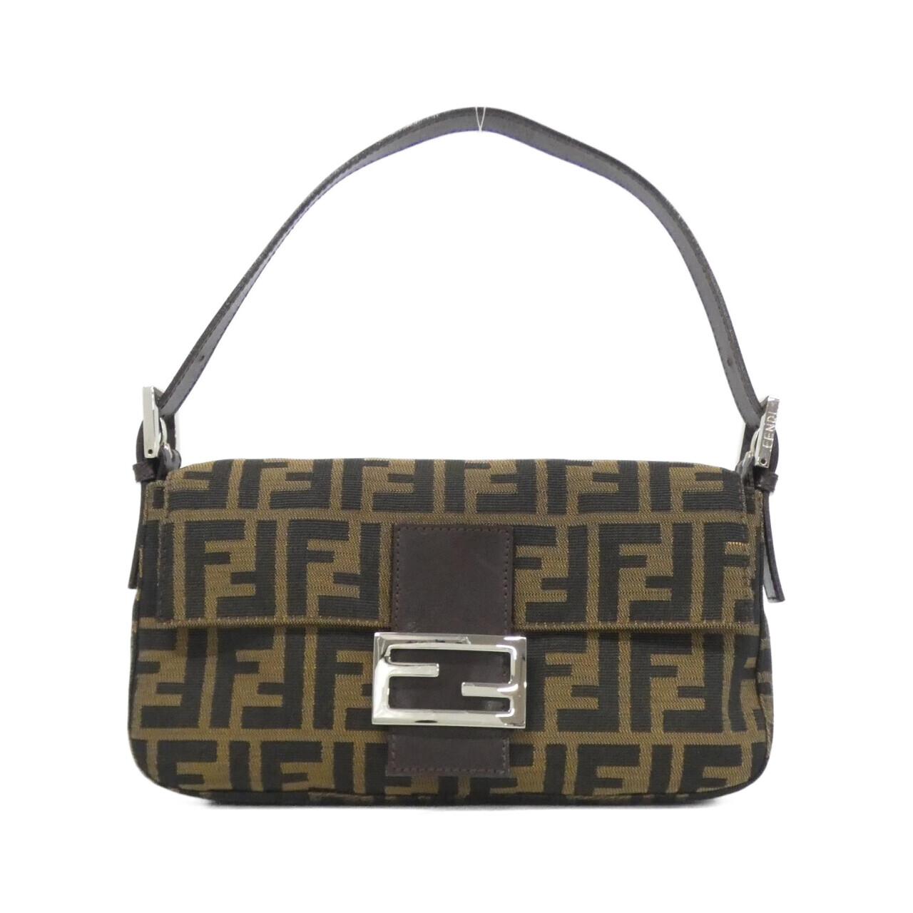 Fendi Baguette Canvas Shoulder Bag