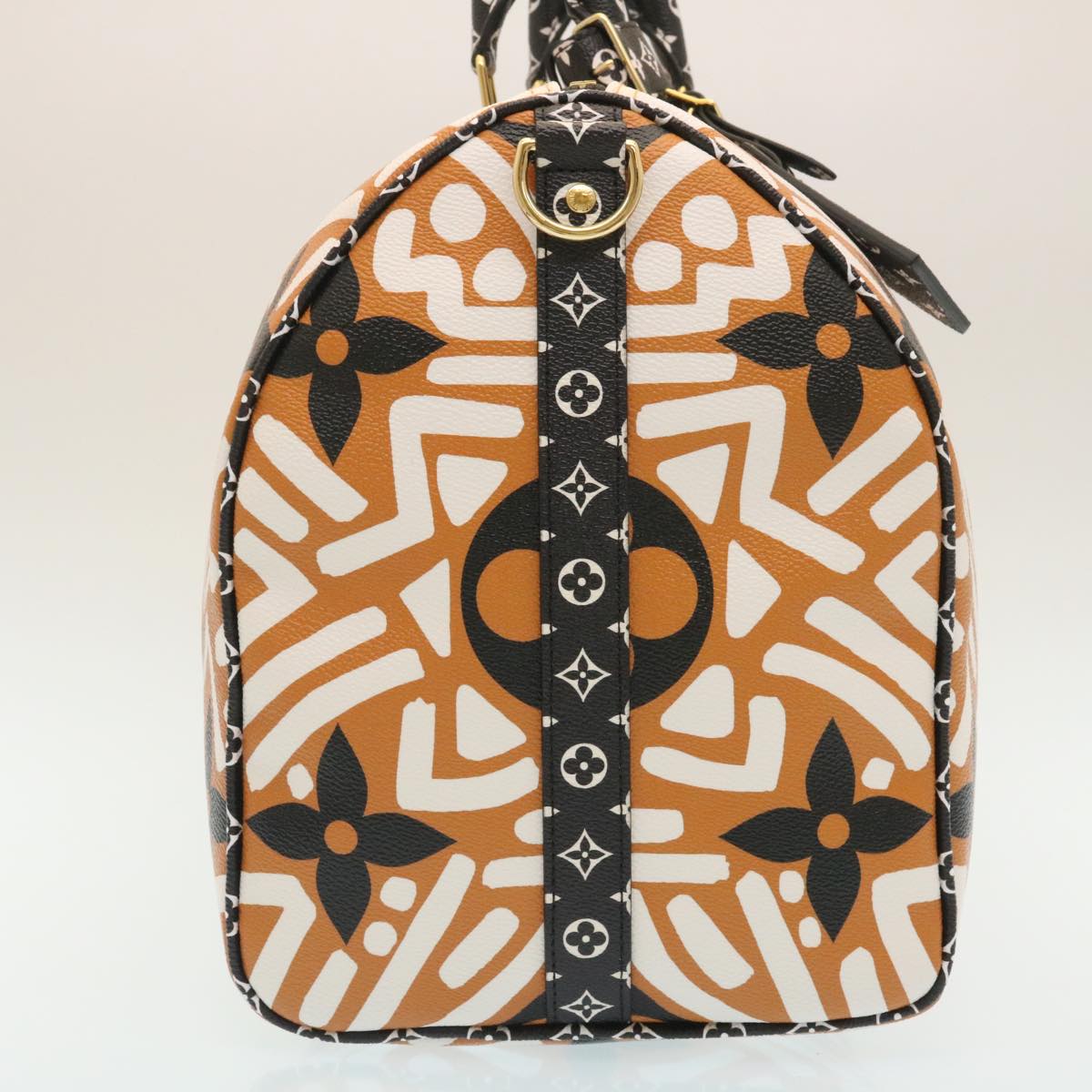 LOUIS VUITTON LV Crafty Keepall Bandouliere 45 Boston Caramel M45473 Auth 29194A
