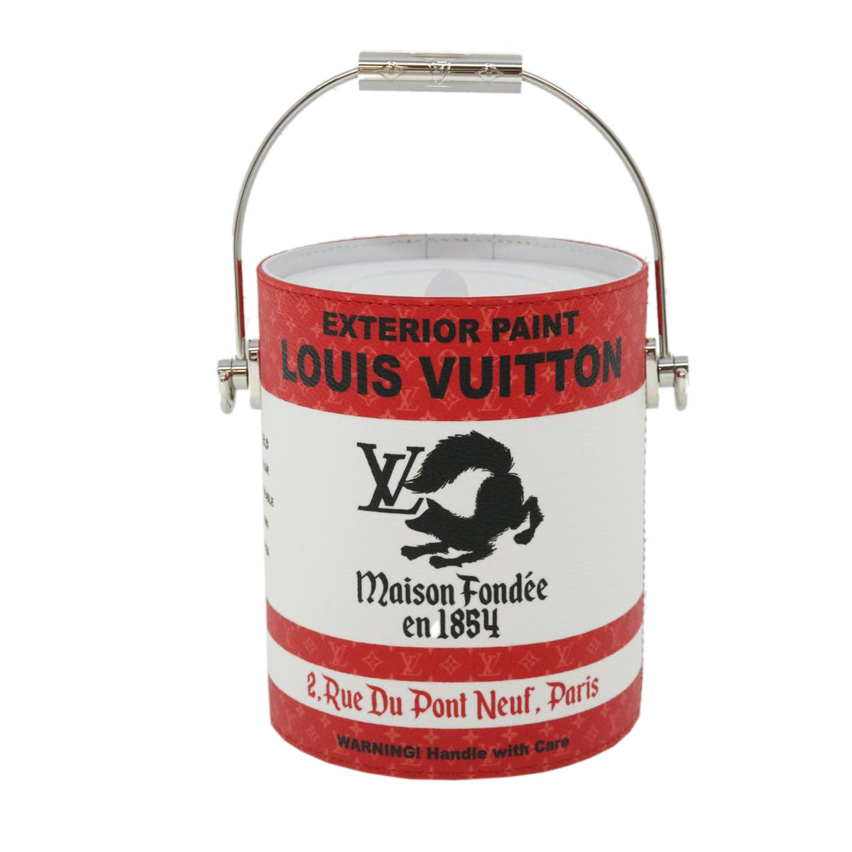 LOUIS VUITTON LV?painted can Shoulder Bag Red M81595 LV 31817A
