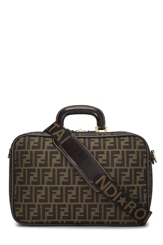 Fendi, Brown Zucca Canvas Briefcase, Brown