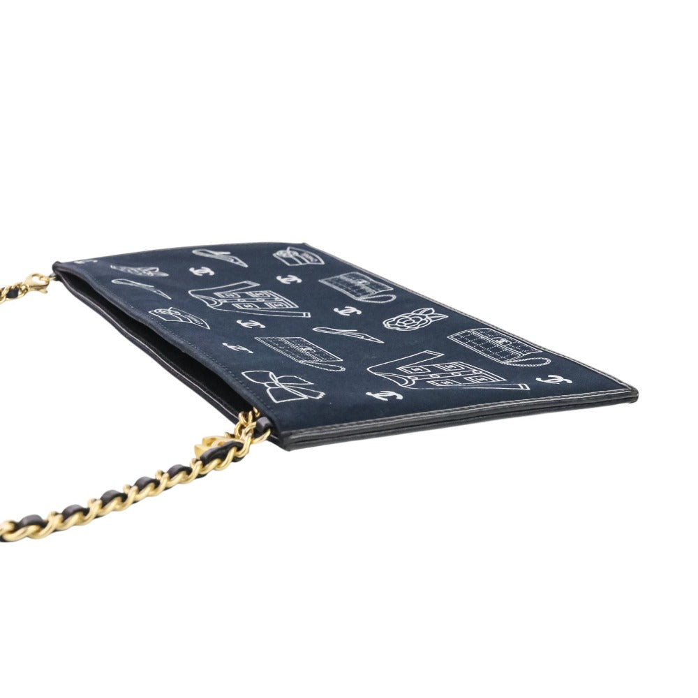 Chanel Icon Line Canvas Leather Shoulder Bag