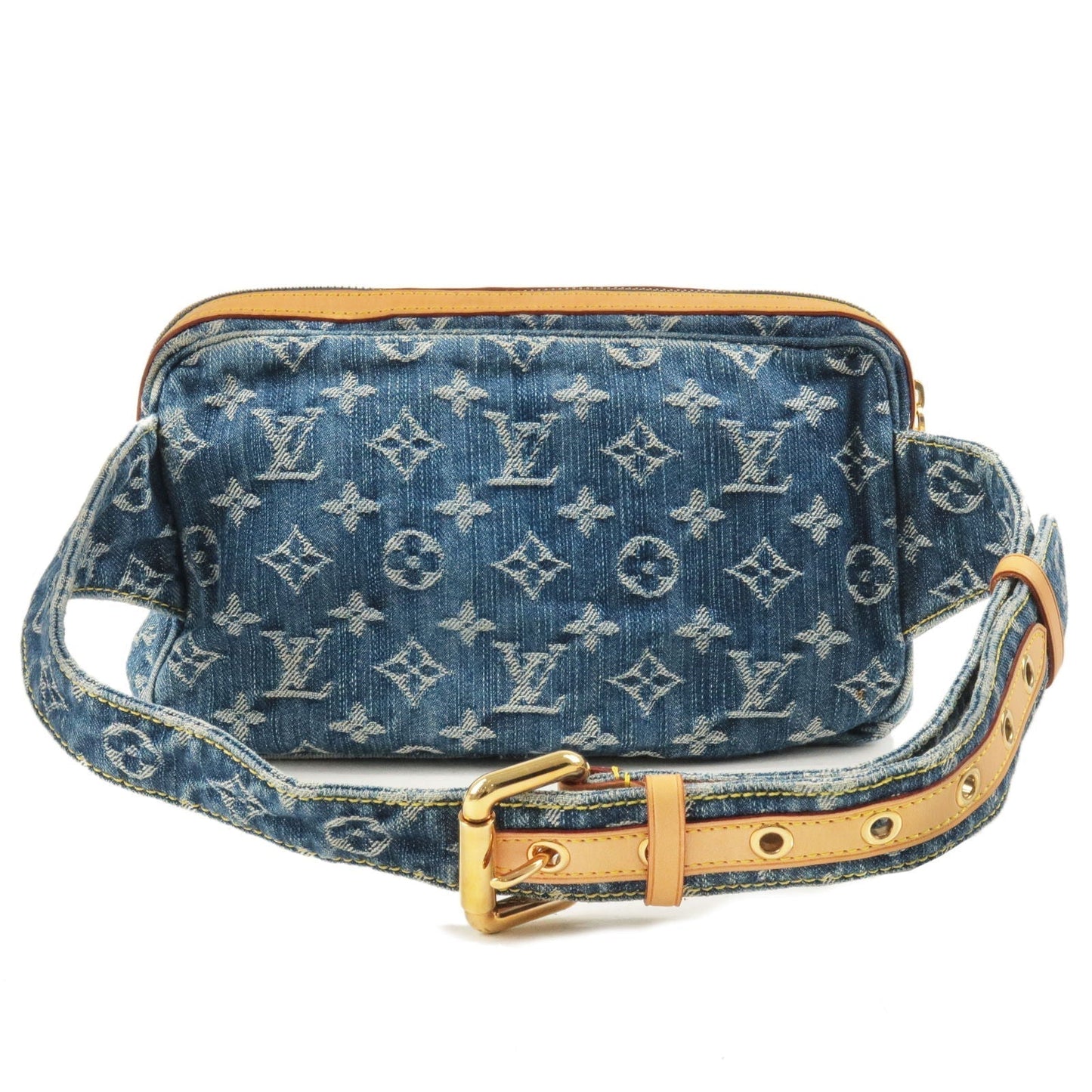Louis Vuitton Monogram Denim Bum Bag Waist Bag Blue M95347