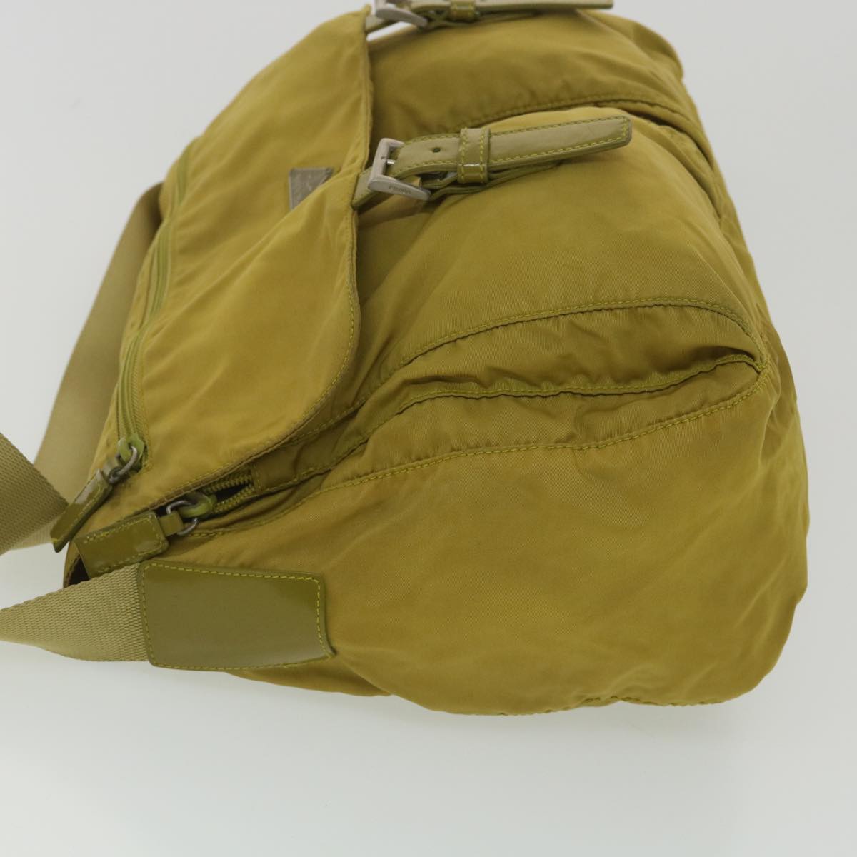 Prada Shoulder Bag Nylon Yellow