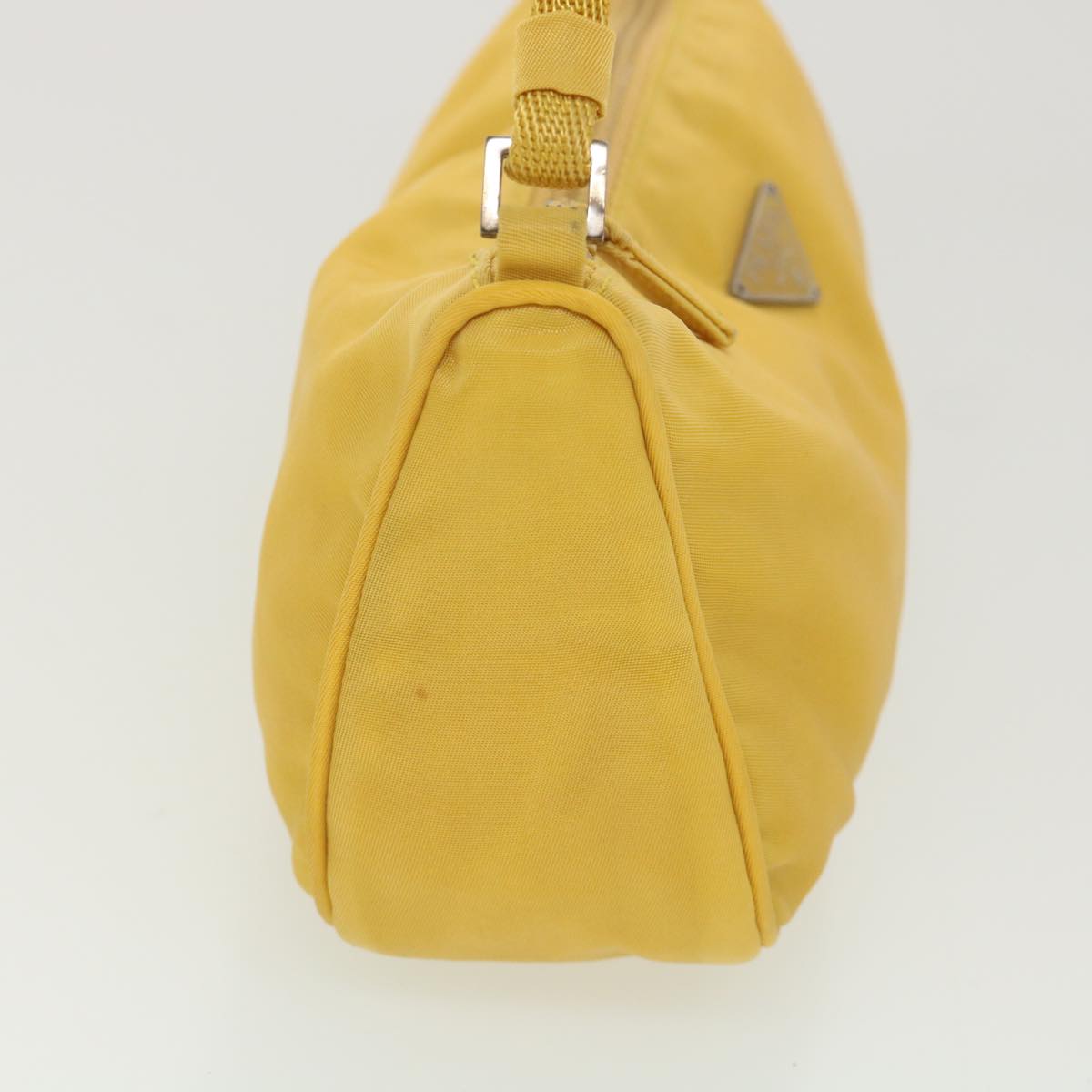 Prada Accessory Pouch Nylon Yellow Luxury Handbag