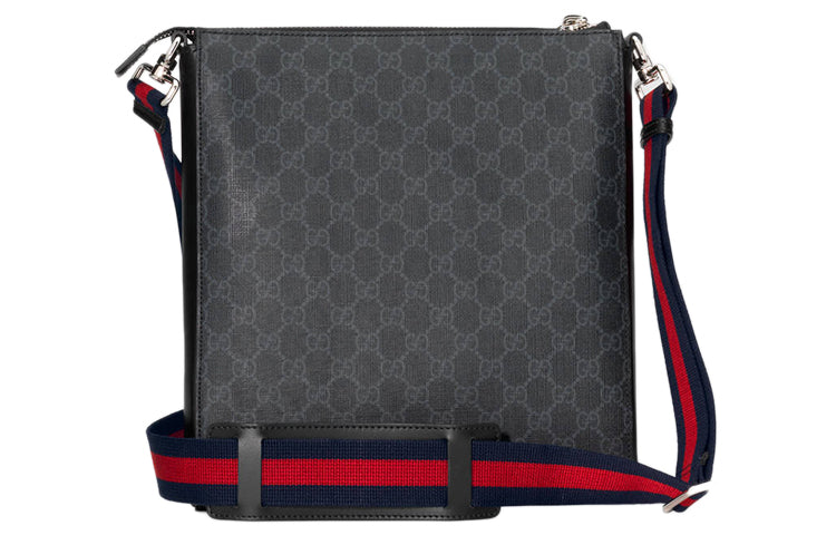 Gucci Leather Canvas Shoulder Bag