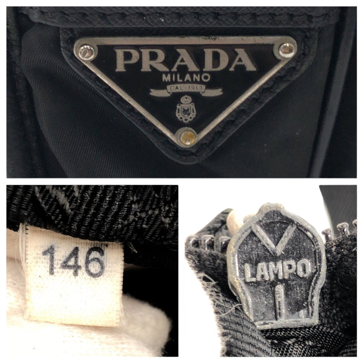 PRADA Shoulder Bag Nylon Black black Shoulder Bag Messenger Bag Unisex Test Triangular logo mens