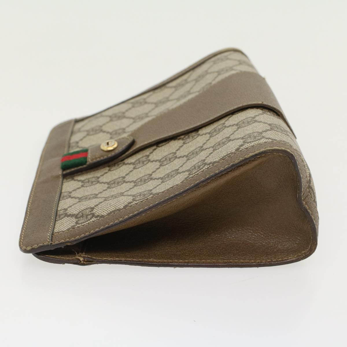 Gucci Leather Canvas Clutch