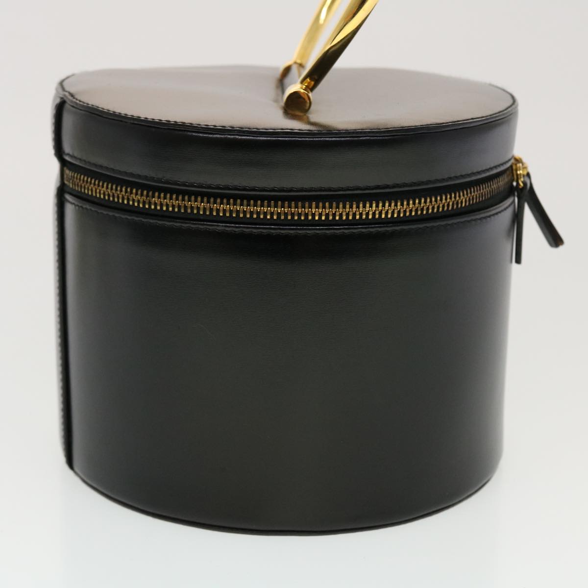 Luxury CELINE Vany Cosmetic Pouch Leather Black 43930
