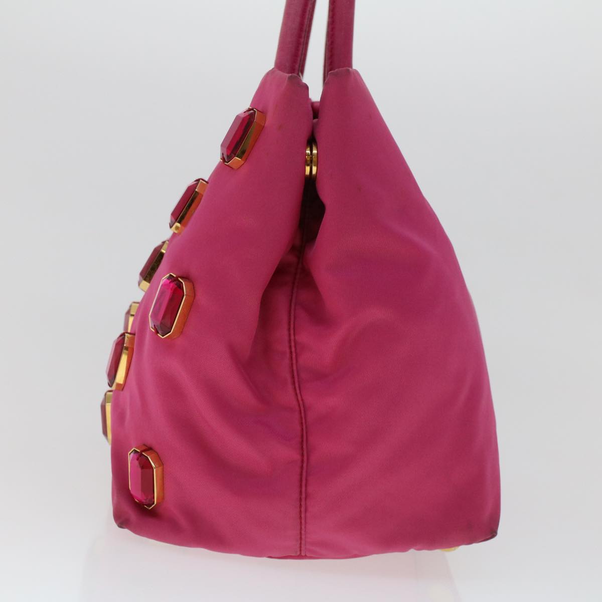 Prada Tote Bag Nylon Pink