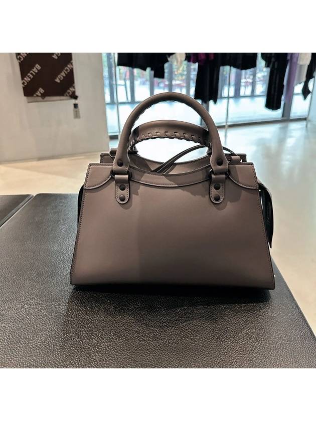Luxury Balenciaga Trending 2026 Women s Gray Neo Classic Small Tote Bag Cross 638521 11R57 1404