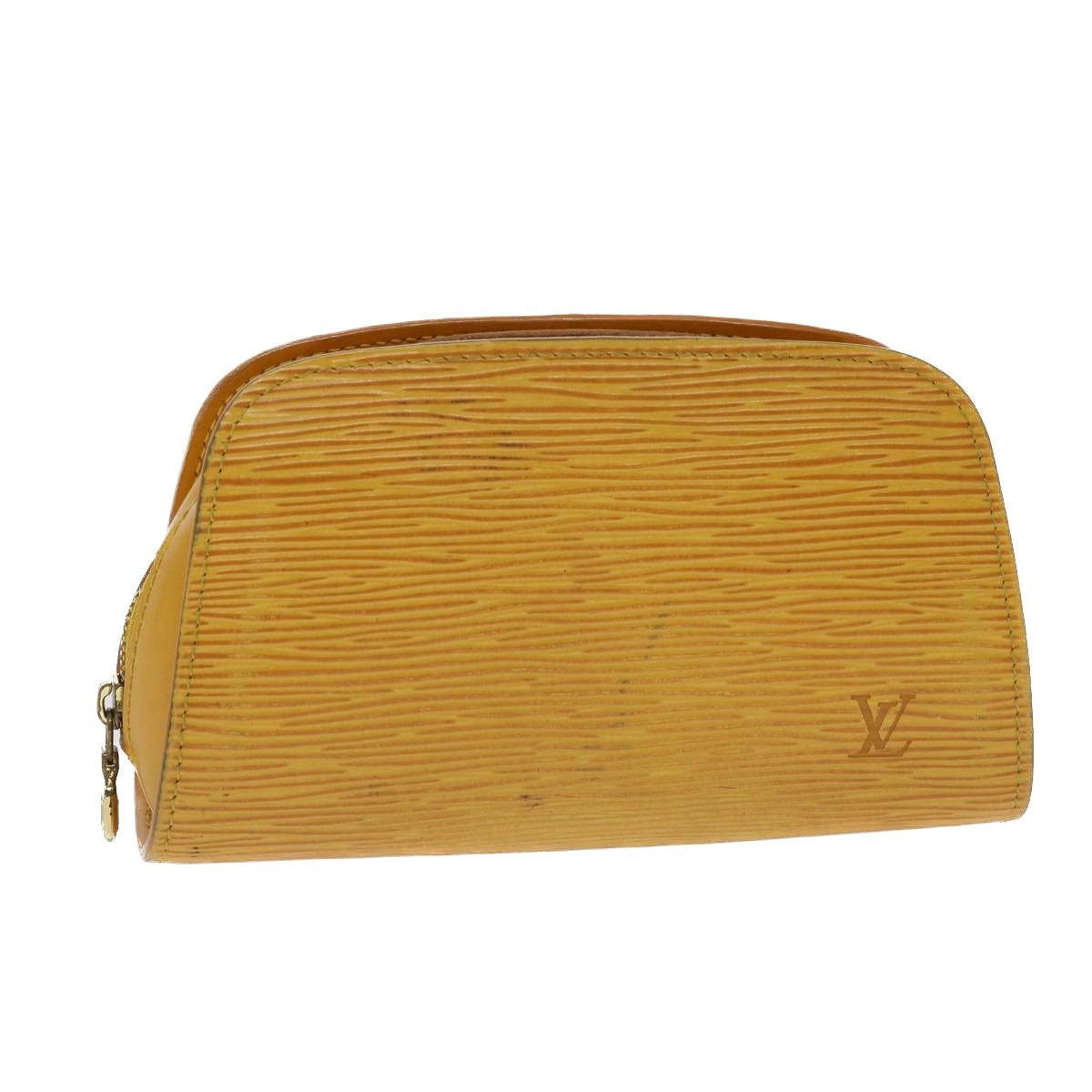 LOUIS VUITTON Epi Dauphine PM Pouch Yellow M48449 LV 47951