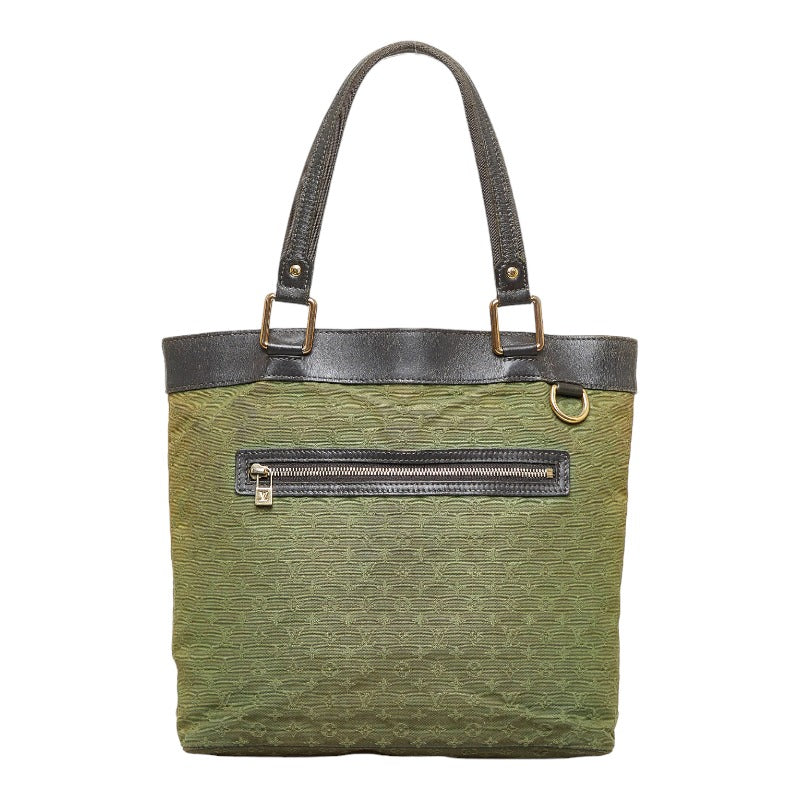 Louis Vuitton Louis Vuitton M92681 Monogram Mini T-Bag Linen/Leather Green Dark Brown T-Bag