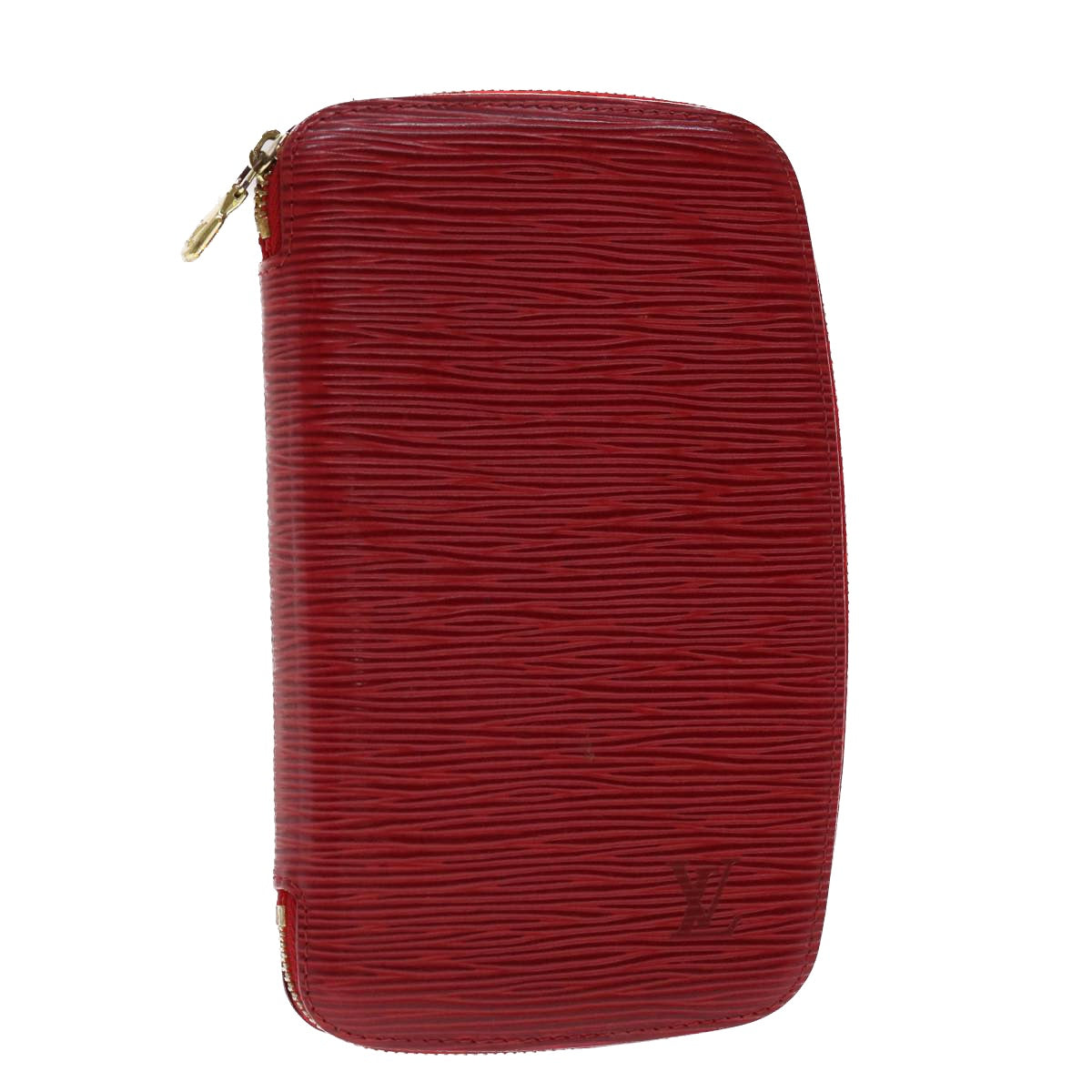 LOUIS VUITTON Epi Agenda Geode Wallet Red M63877 LV 48055