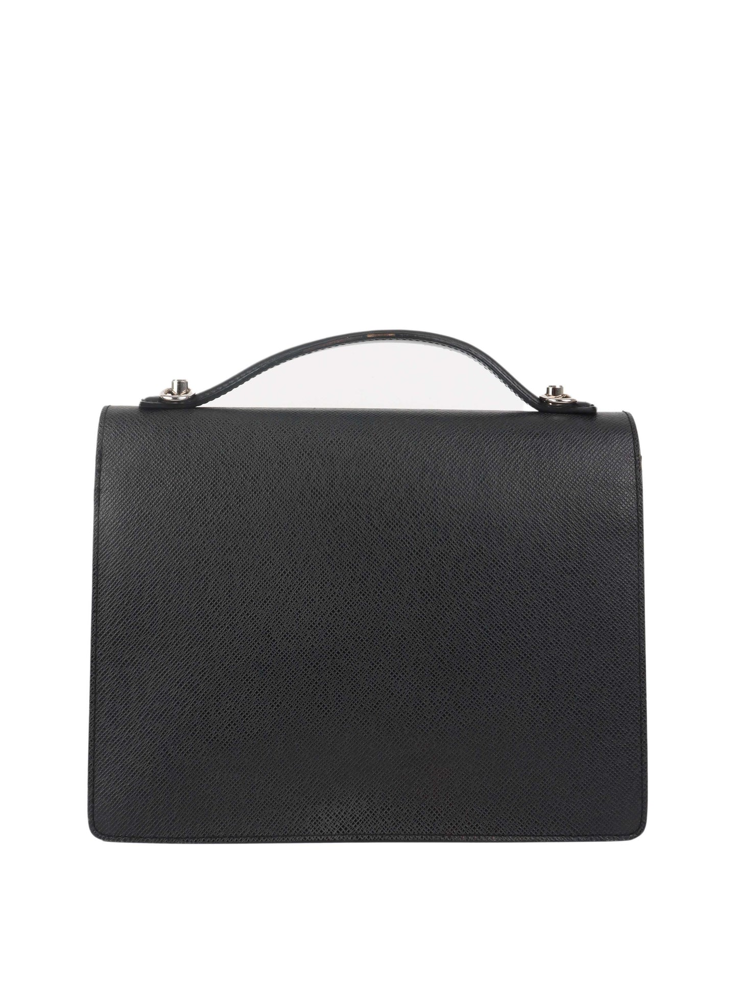 Louis Vuitton Black Monceau Messenger Bag.