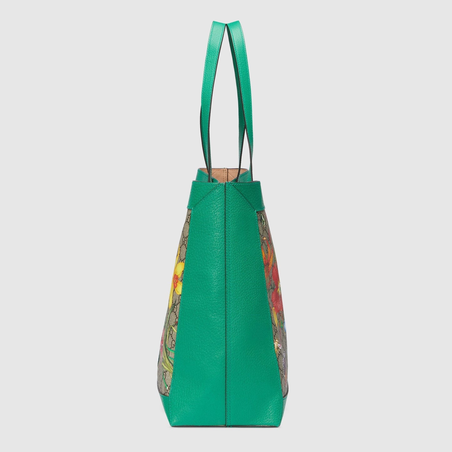 Gucci Monogram Leather Canvas Tote