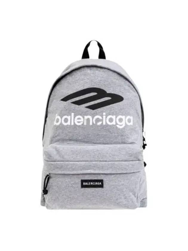 Luxury Balenciaga Trending 2026 Explorer Logo Backpack Grey