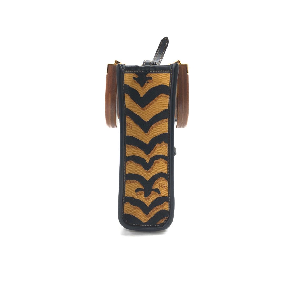 Fendi Zucchino Canvas Handbag