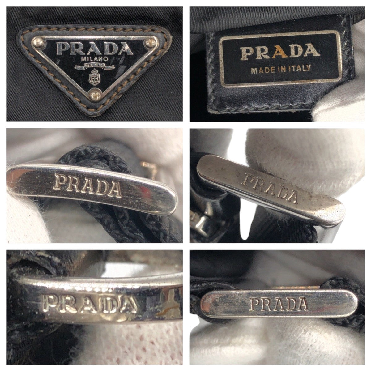 PRADA Shoulder Bag Nylon Black black Shoulder Bag Sacoche Unisex Test Triangular logo mens
