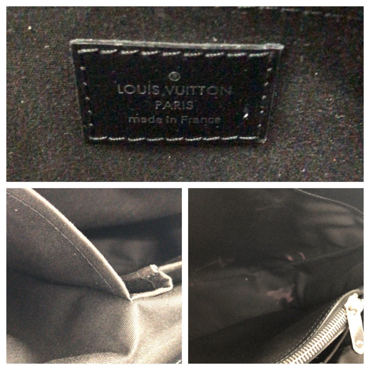 LOUIS VUITTON Handbag Epi Leather Noir Black SilverMetal Epi Passy PM