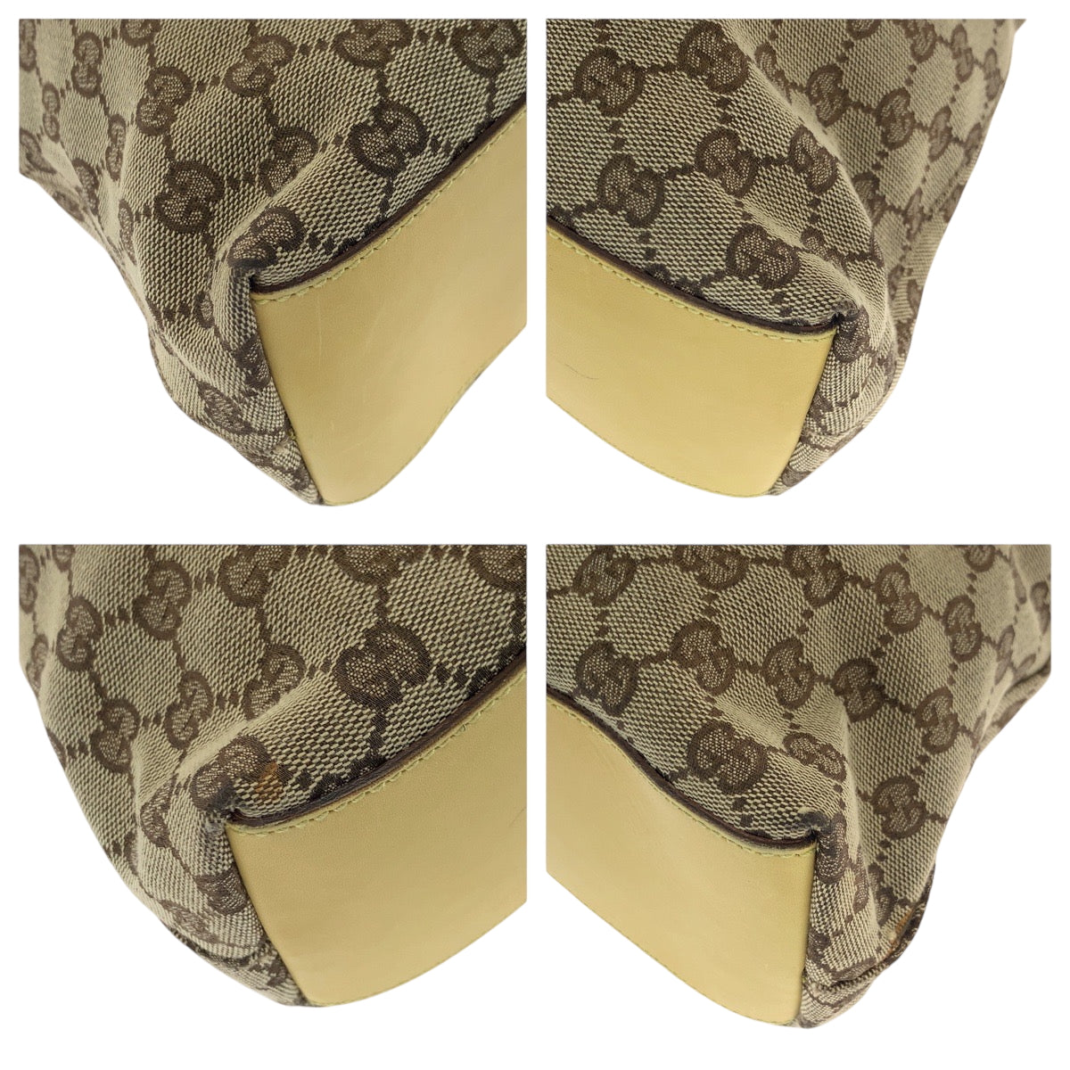 GUCCI Shoulder Bag 109190 GG canvas beige New Jackie