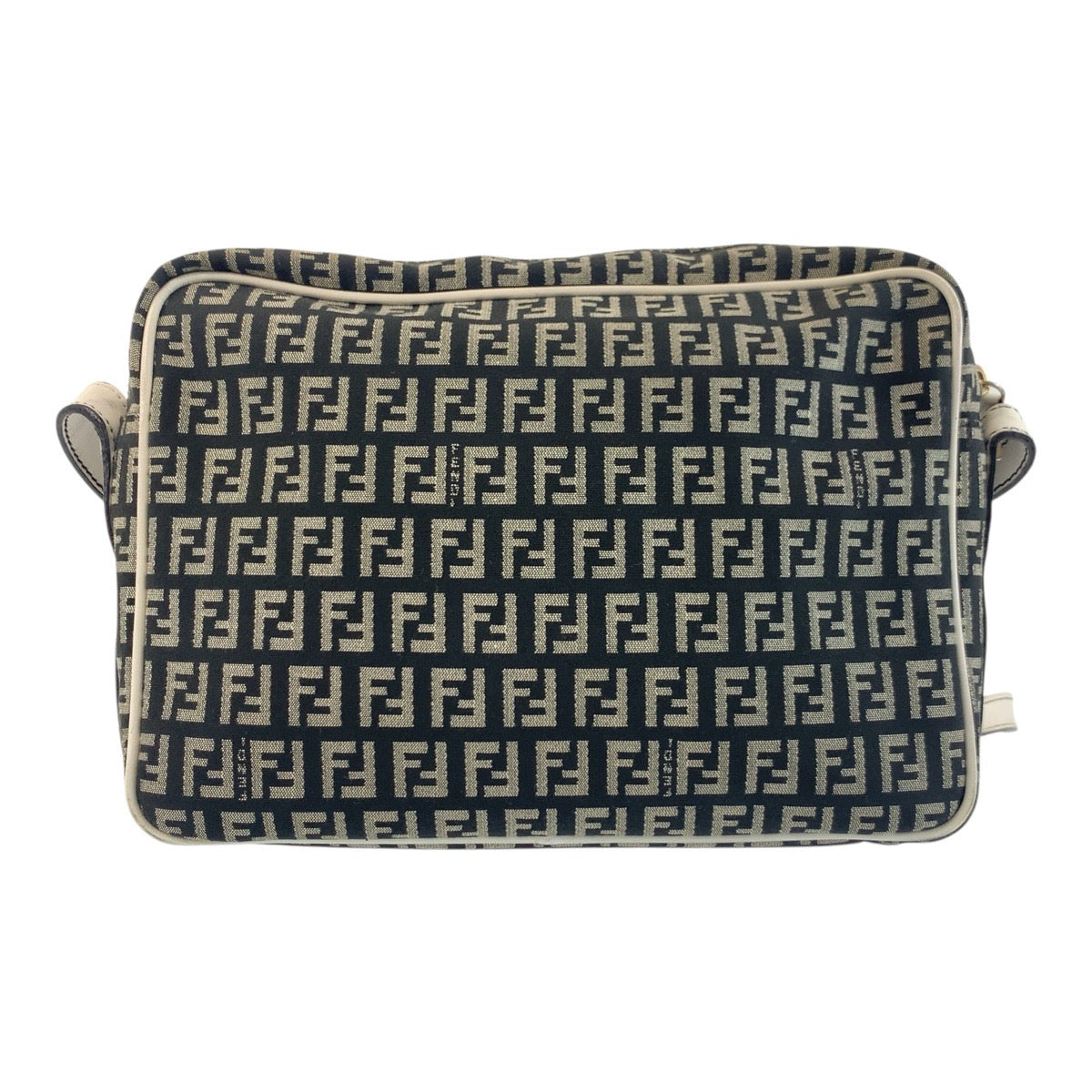 Fendi Zucchino Canvas Leather 2way Bag