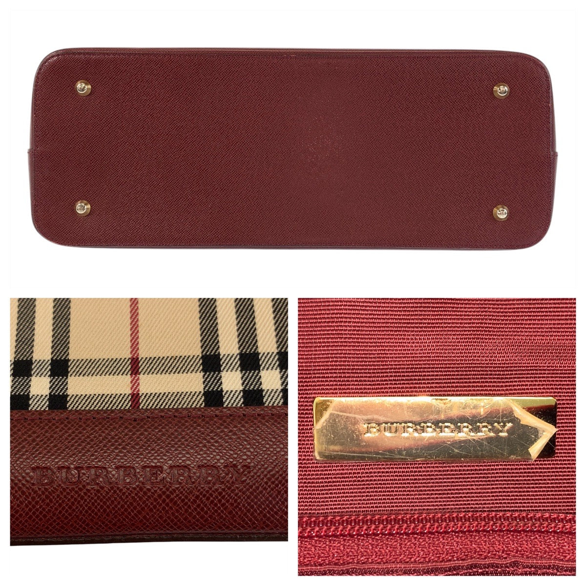 Burberry Check Canvas/Leather Shoulder Bag