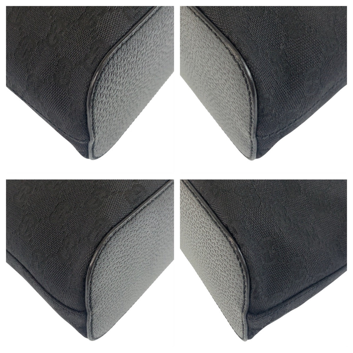 GUCCI Shoulder Bag 115003 GG canvas black Women