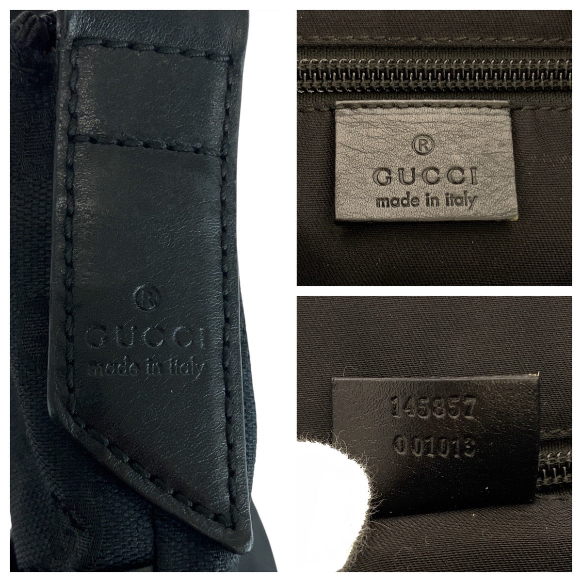 Gucci GG Canvas Leather Shoulder Bag