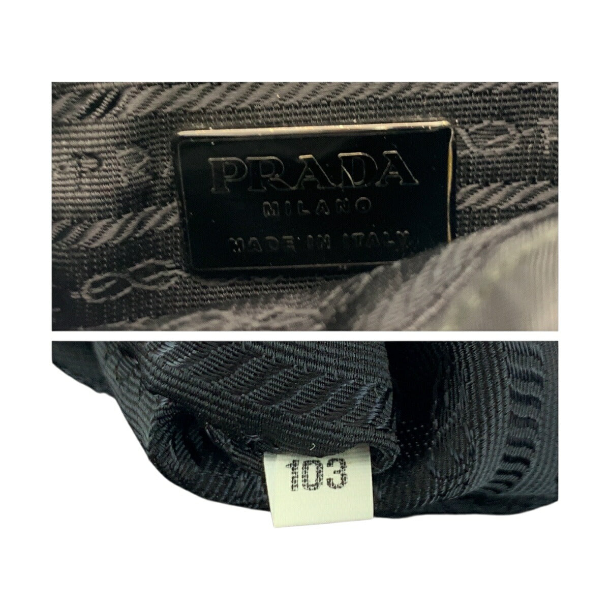 Prada Nylon Leather Shoulder Bag