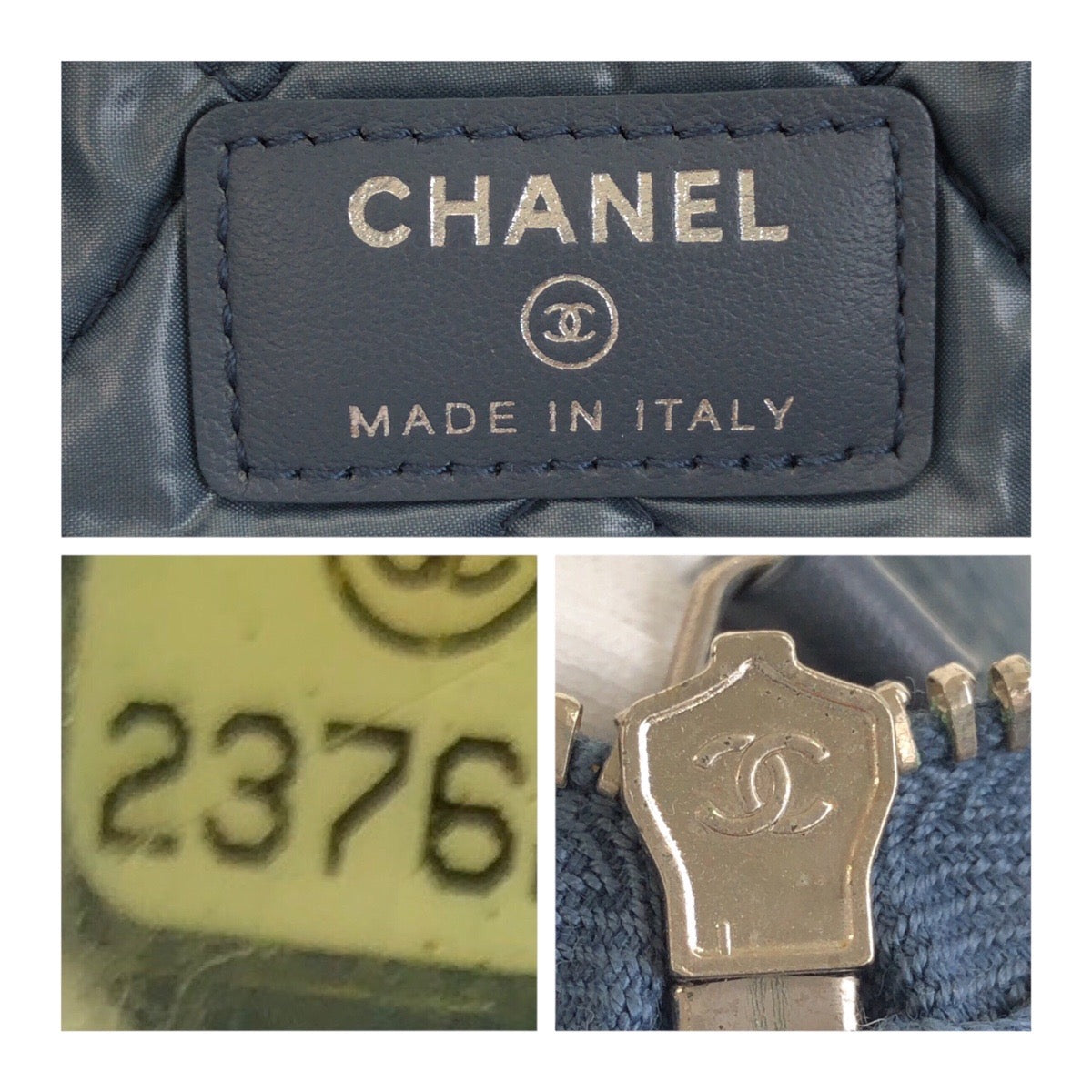 Chanel Deauville Sequin Denim Clutch Bag