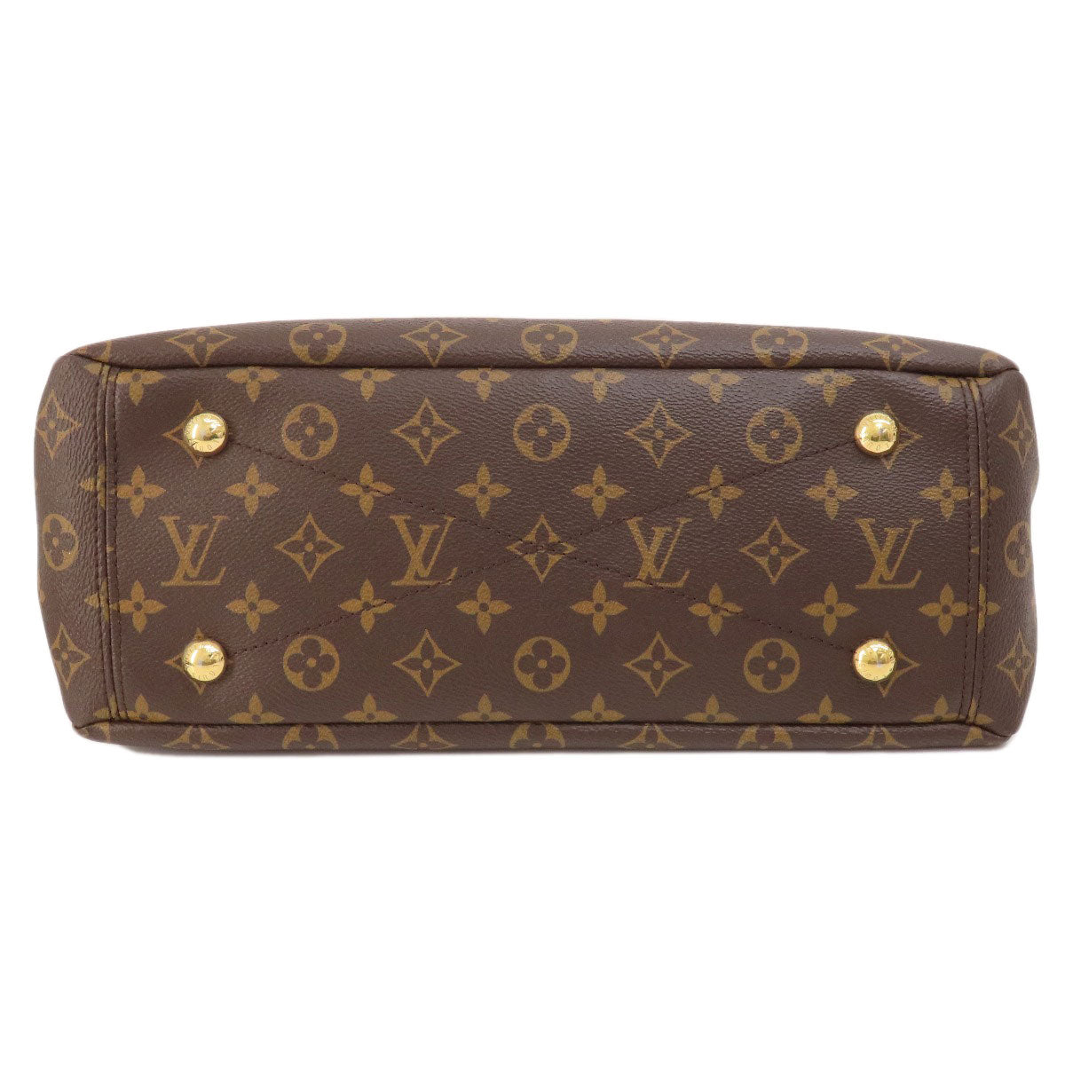 LOUIS VUITTON Tote Bag Monogram canvas Brown Pallas Monog Lamb