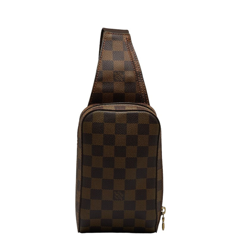 Louis Vuitton Damier Geronimous Body Bag N51994 Brown PVC Leather Louis Vuitton
