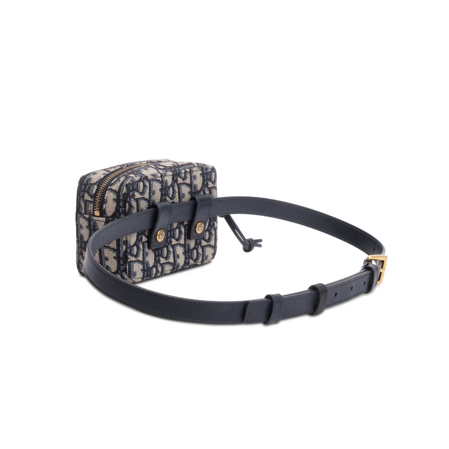 Christian Dior 2020 Navy Oblique Pouch Belt Bag