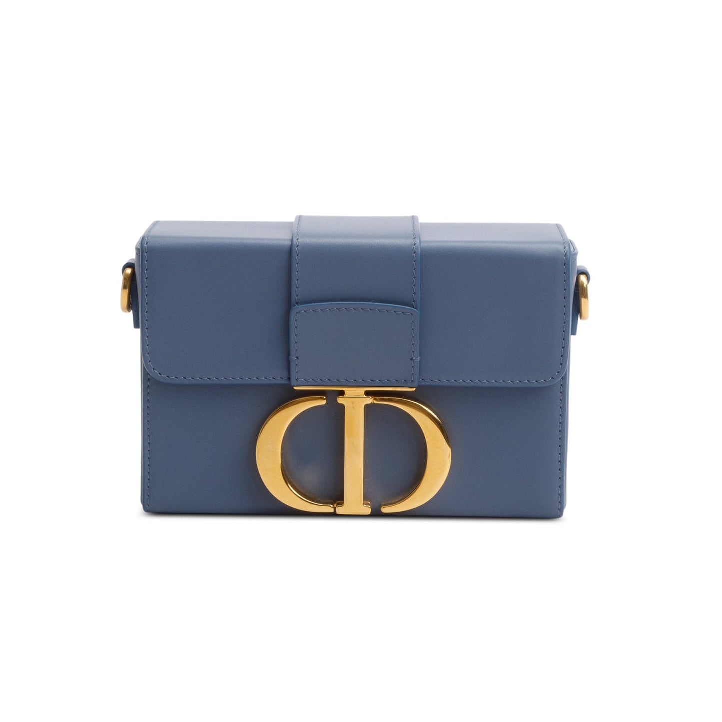 Christian Dior 2020 Blue Leather 30 Montaigne Box Bag