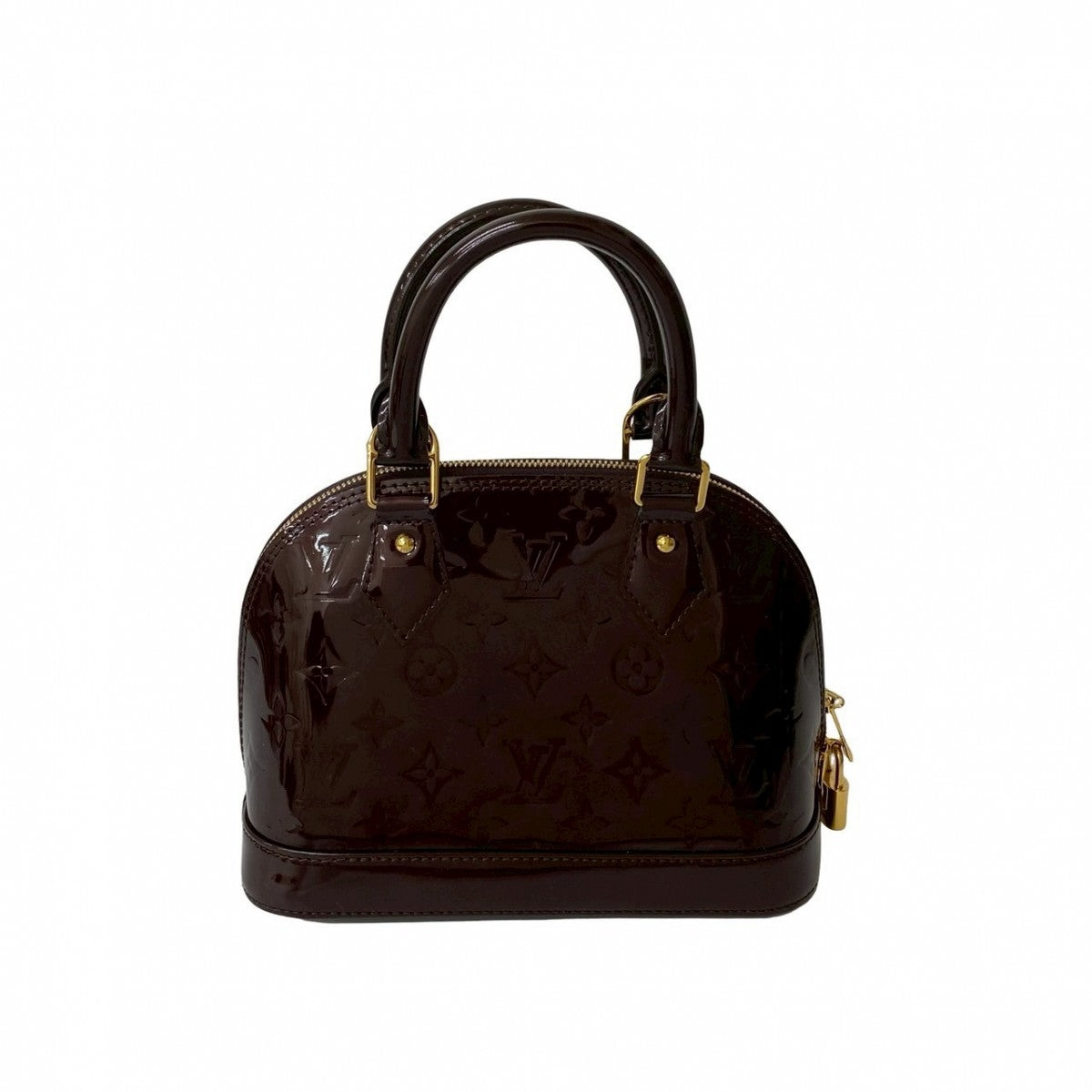 LOUIS VUITTON Shoulder Bag Monogram Vernis wine-red Monogram Vernis Alma BB